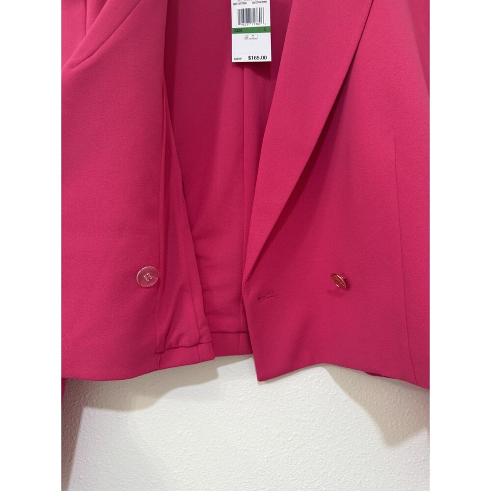 MICHAEL Michael Kors Women's Blazer Pink Cropped Double Breasted NWT  Size Large - Picture 6 of 8